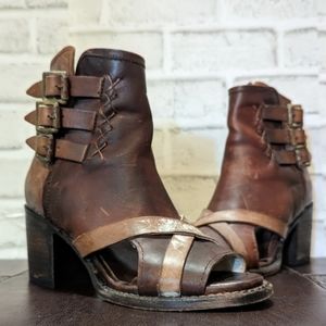 FreeBird RARE Peru Leather Ankle Bootie size 6